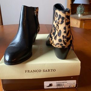 Franco Sarto Quasar Black/ Honey Lea
